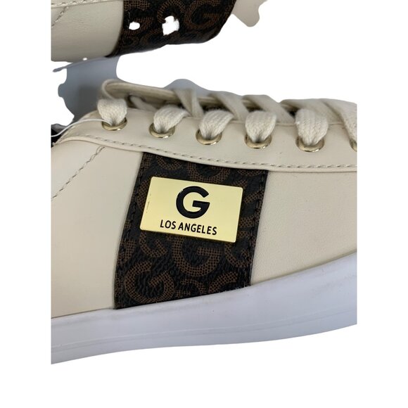 GBG G by Guess Los Angeles Tennis Shoe Fashion Monogram Size 7.5 low I6967 Bling - Picture 2 of 12